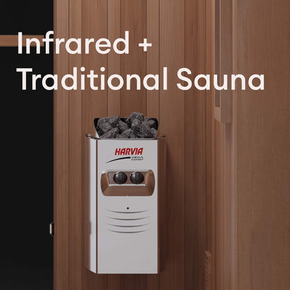 Finnmark FD-4 Trinity 2-Person Home Infrared & Steam Sauna Combo