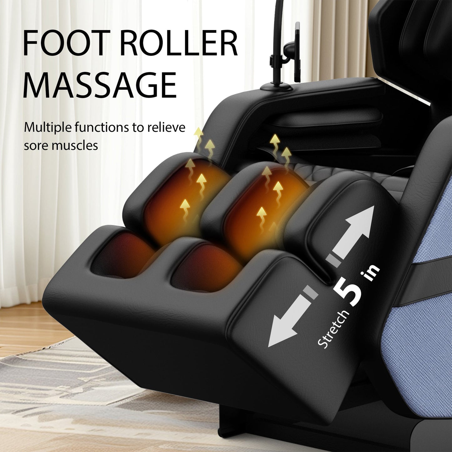 Airvana Imperium Full-Body Zero-Gravity Massage Recliner Chair With Ambient Lighting