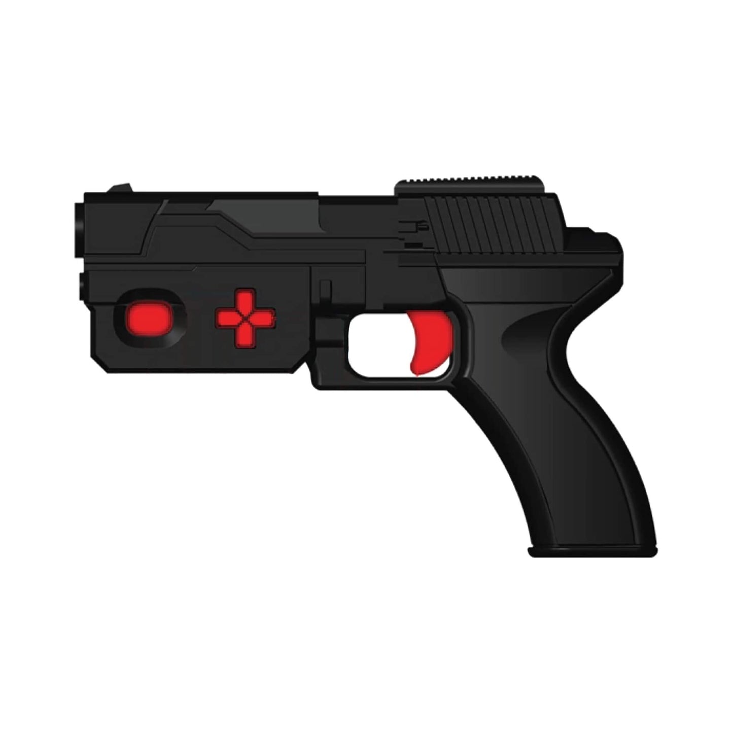 Full-Size Commercial Arcade Machine With Lightguns and Stools