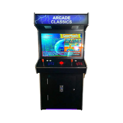 Full-Size Commercial-Grade 2-Player Upright Standup Arcade Machine With 4500 Classic Games And 2 Shooting Guns