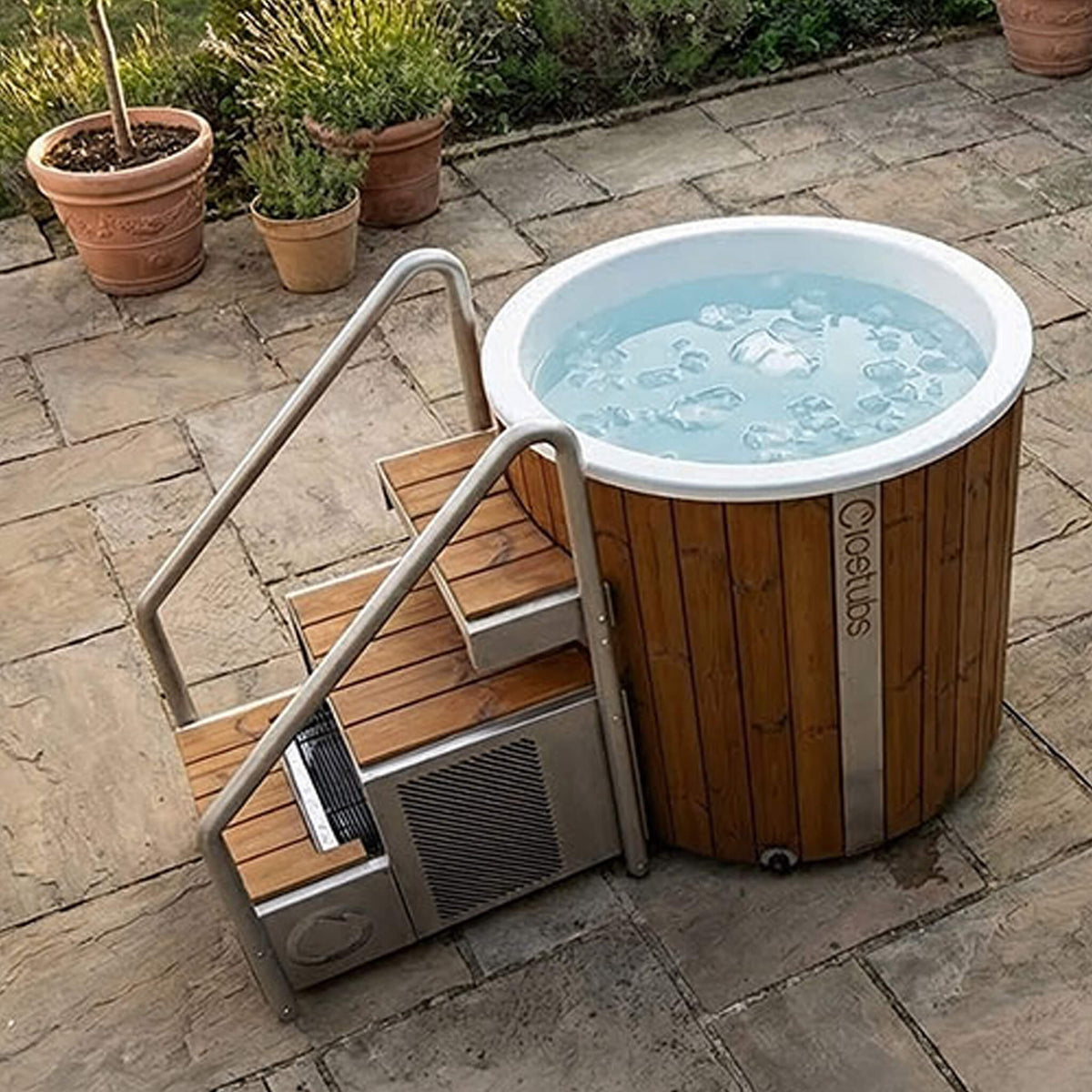 Icetubs IceBarrel XL Thermowood And Fiberglass Cold Plunge Immersion Tub