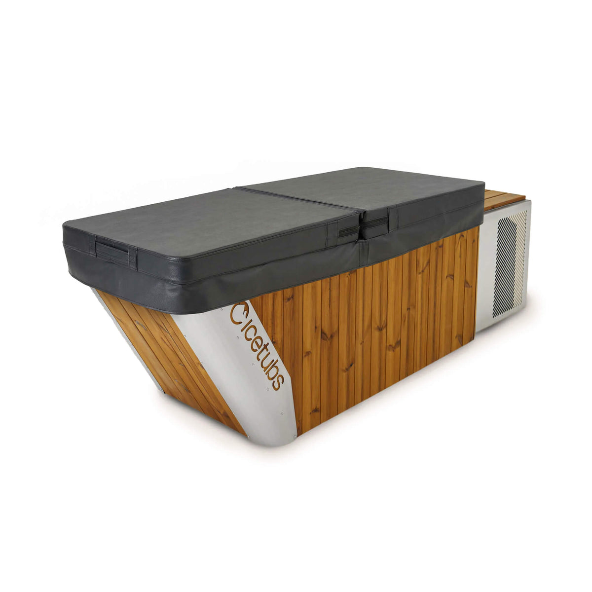 Icetubs IceBath Thermowood And Stainless Steel Cold Plunge Therapy Immersion Bath