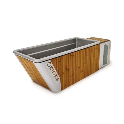 Icetubs IceBath Thermowood And Stainless Steel Cold Plunge Therapy Immersion Bath