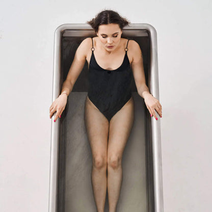 Icetubs IceBath Thermowood And Stainless Steel Cold Plunge Therapy Immersion Bath