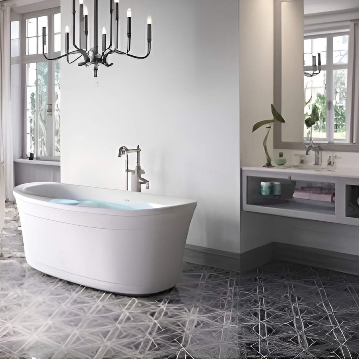 Jacuzzi Arga 67-Inch Classic Swirlpool™ Whirlpool Bathtub