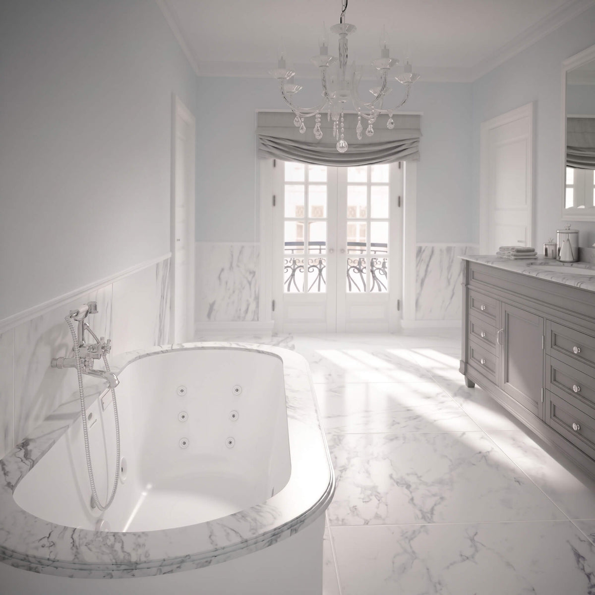 Jacuzzi Duetta 66-Inch Air Tub With 360 Air Flow System