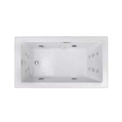 Jacuzzi Elara 72-Inch Rectangle Acrylic Drop-In Whirlpool Bath