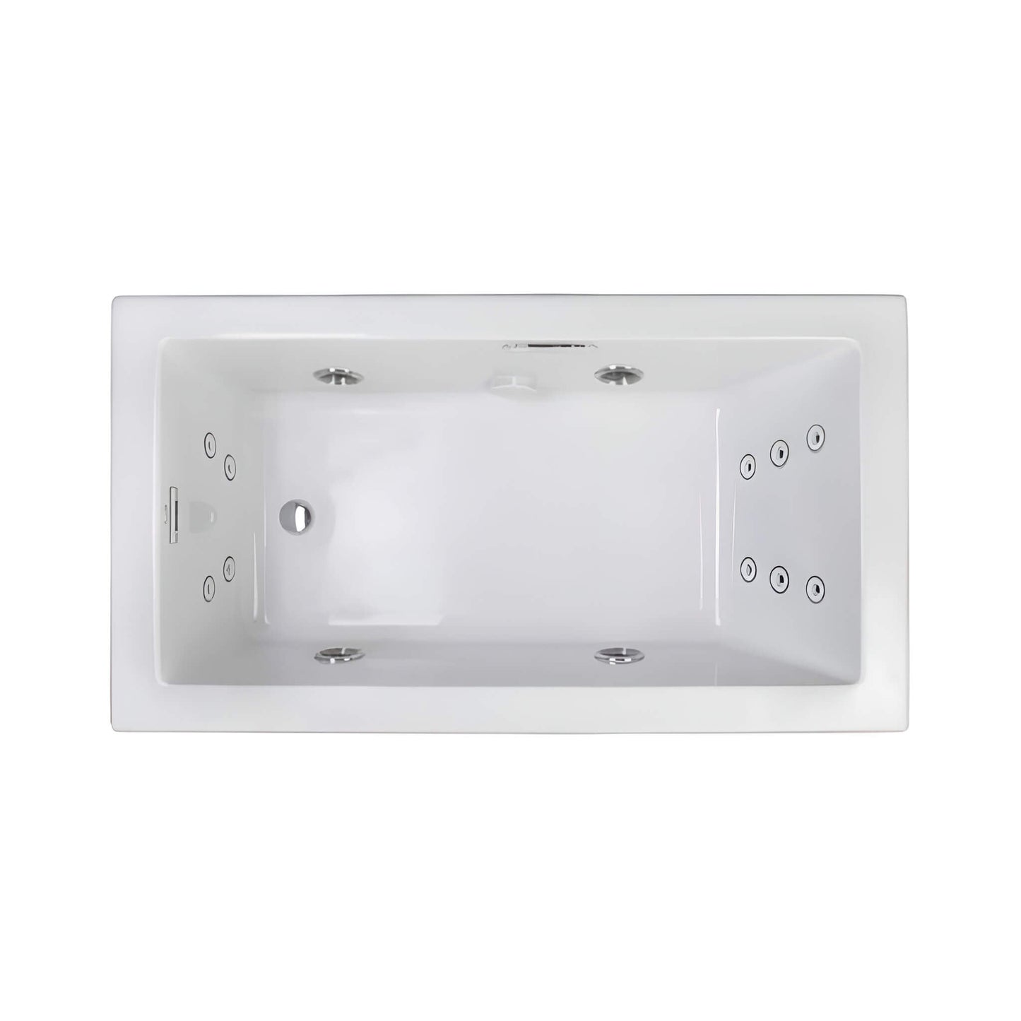 Jacuzzi Elara 72-Inch Rectangle Whirlpool Bathtub With Left Drain