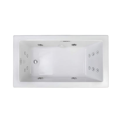 Jacuzzi Elara 72-Inch Rectangle Whirlpool Bathtub With Left Drain