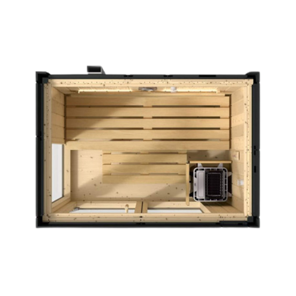 Kohler C1 Indoor 2, 3, 5-Person Graphite Gray Freestanding Alcove Design Sauna Kit