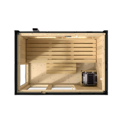 Kohler C1 Indoor 2, 3, 5-Person Graphite Gray Freestanding Alcove Design Sauna Kit
