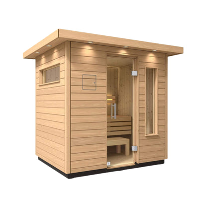 Kohler C2 Outdoor Douglas Fir Scandinavian Spruce Sauna Kit