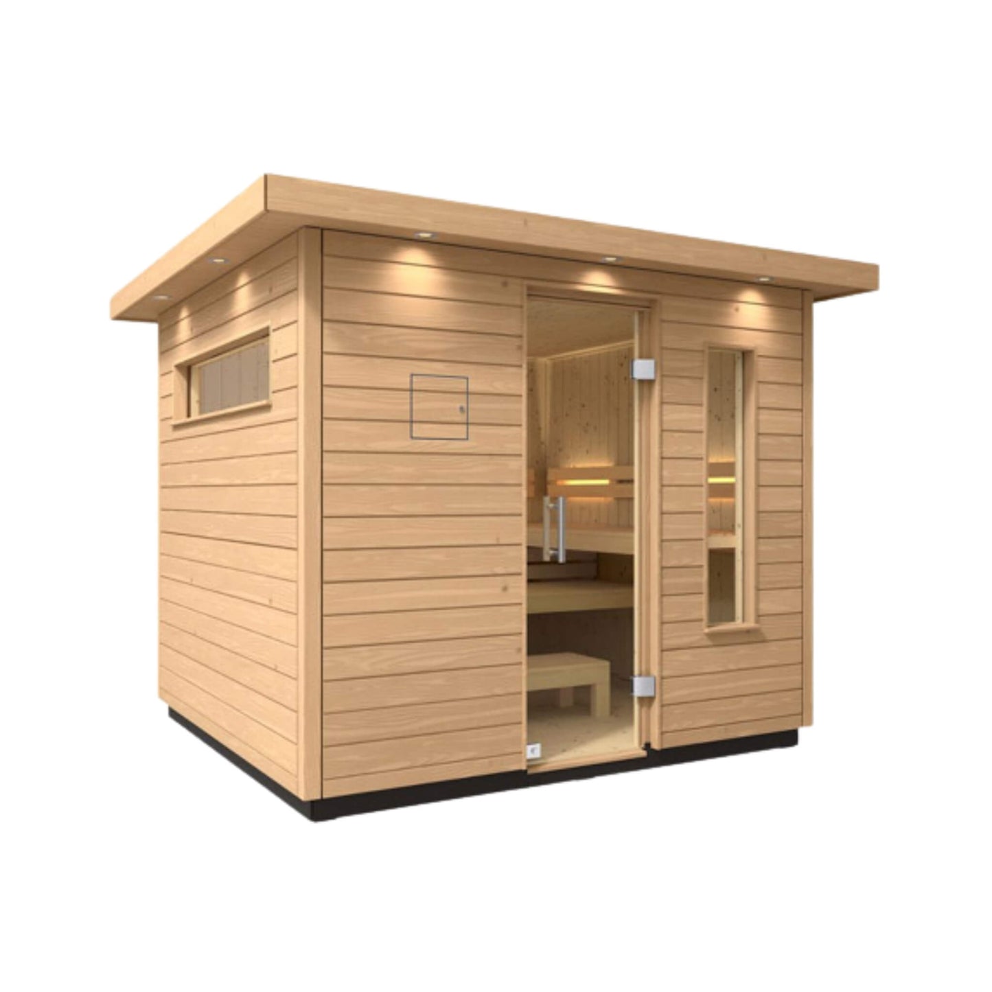 Kohler C2 Outdoor Douglas Fir Scandinavian Spruce Sauna Kit