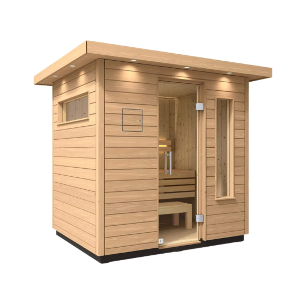 Kohler C2 Outdoor Douglas Fir Scandinavian Spruce Sauna Kit