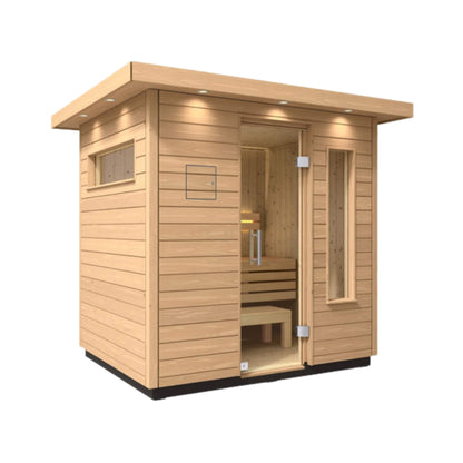 Kohler C2 Outdoor Douglas Fir Scandinavian Spruce Sauna Kit
