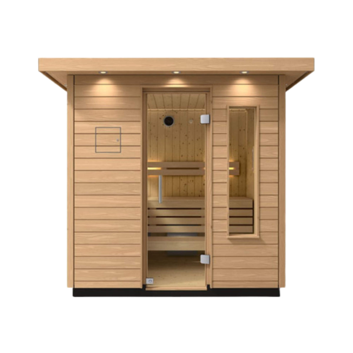 Kohler C2 Outdoor Douglas Fir Scandinavian Spruce Sauna Kit