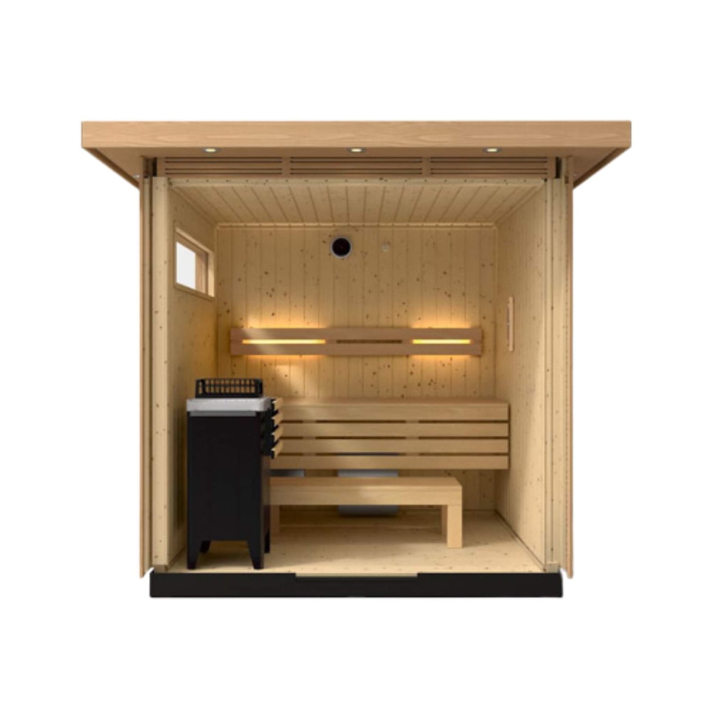 Kohler C2 Outdoor Douglas Fir Scandinavian Spruce Sauna Kit