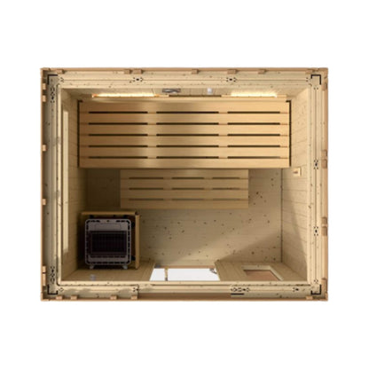 Kohler C2 Outdoor Douglas Fir Scandinavian Spruce Sauna Kit
