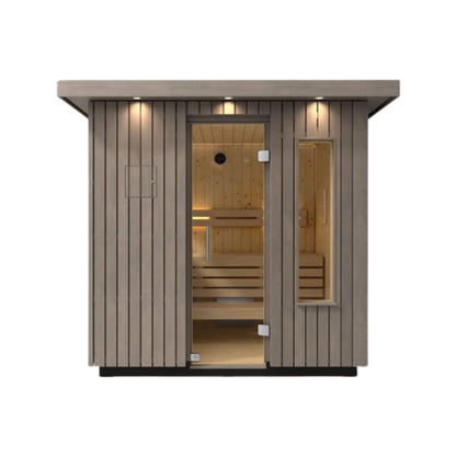 Kohler C2 Outdoor Weathered Gray Spruce Sauna Kit