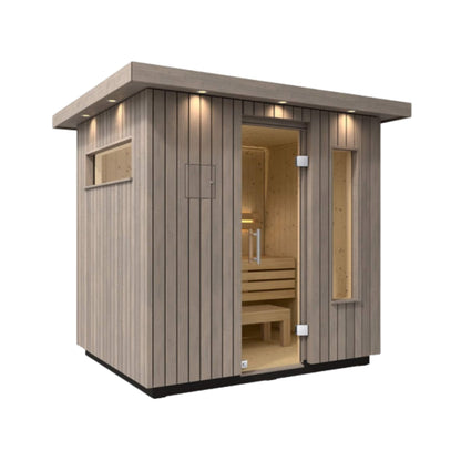 Kohler C2 Outdoor Weathered Gray Spruce Sauna Kit