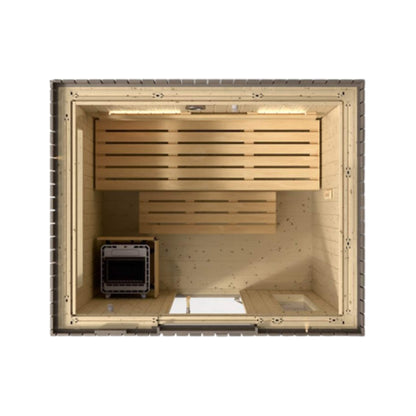 Kohler C2 Outdoor Weathered Gray Spruce Sauna Kit