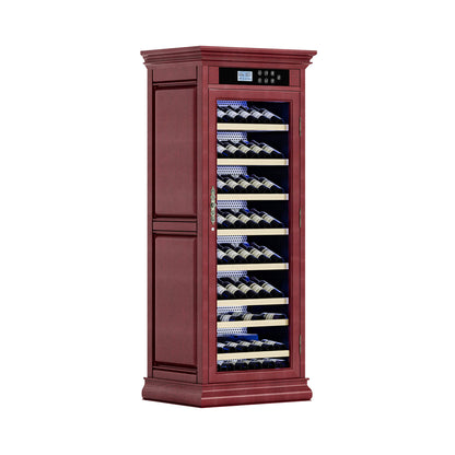 Nuvia 102-Bottle 10.6 Cu.Ft Wine Cooler Cabinet With LED Lighting And Temperature Control
