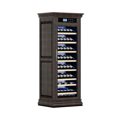 Nuvia 102-Bottle 10.6 Cu.Ft Wine Cooler Cabinet With LED Lighting And Temperature Control