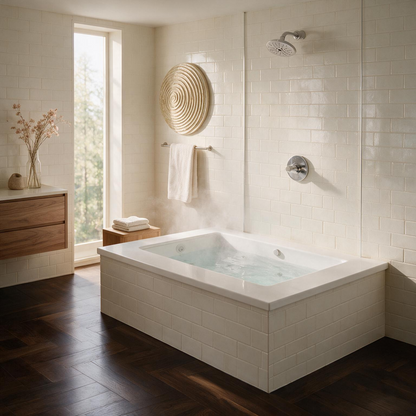 Jacuzzi Elara 72-Inch Rectangle Whirlpool Bathtub With Left Drain