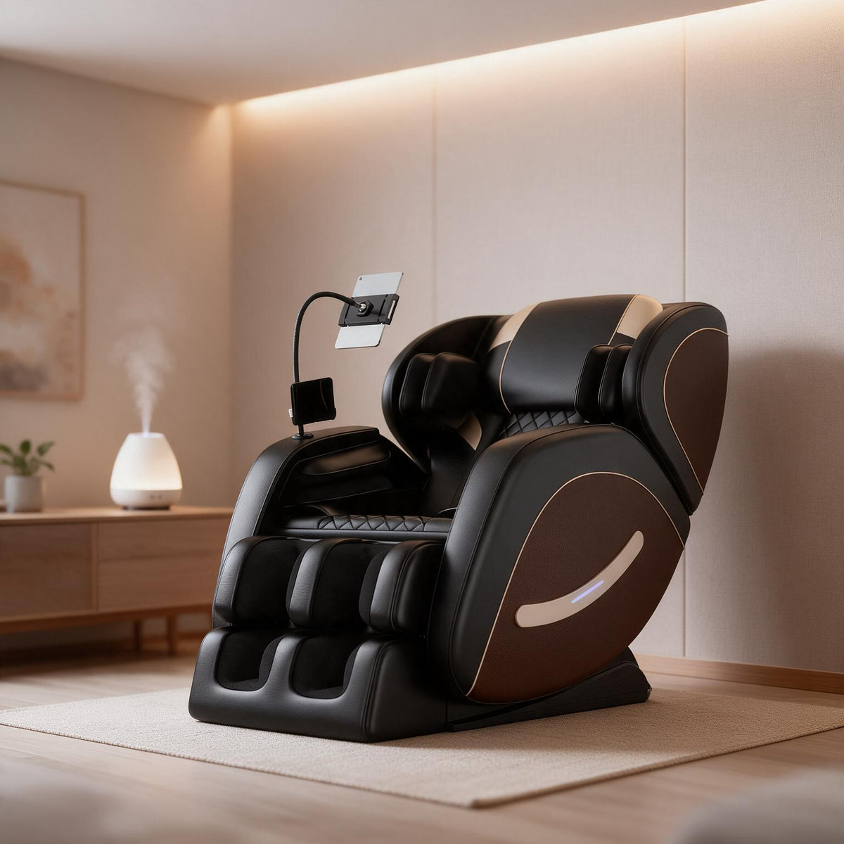Airvana Sovereign Zero-Gravity Massage Chair With Six Massage Rollers