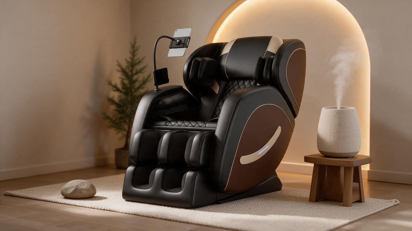 Airvana Sovereign Zero-Gravity Massage Chair With Six Massage Rollers
