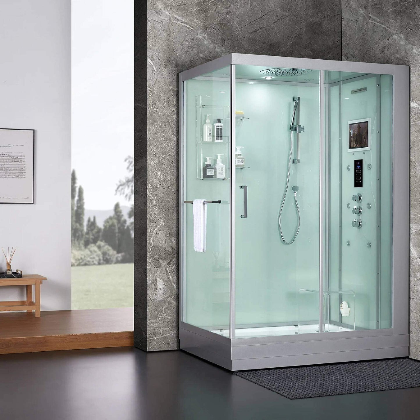 Maya Bath Platinum Anzio Steam Shower With Ozone Sterilization System