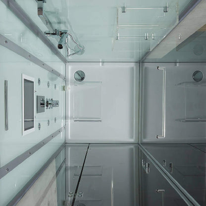 Maya Bath Platinum Arrezo Steam Shower With Rainfall Ceiling Shower