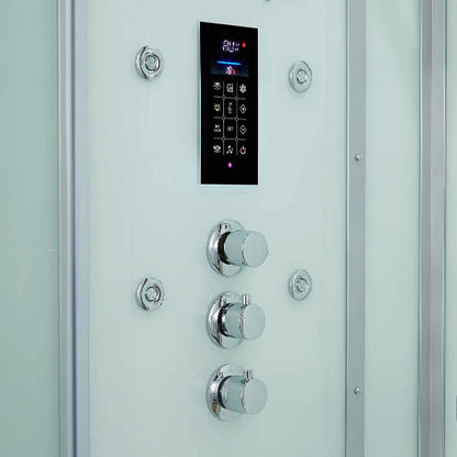 Maya Bath Platinum Arrezo Steam Shower With Rainfall Ceiling Shower