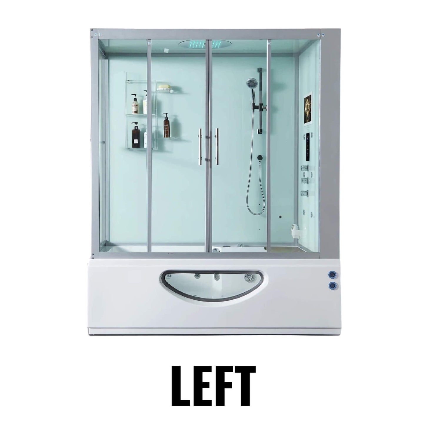 Maya Bath Platinum Catania Steam Shower With 6 Acupuncture Jets