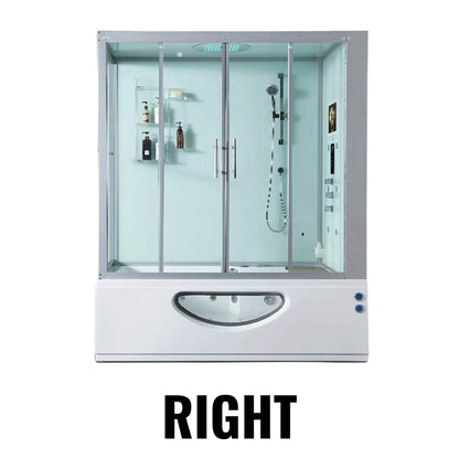 Maya Bath Platinum Catania Steam Shower With 6 Acupuncture Jets