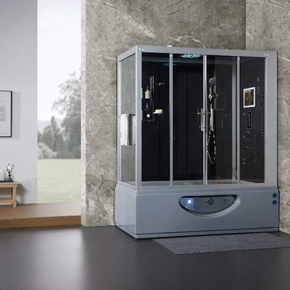 Maya Bath Platinum Catania Steam Shower With 6 Acupuncture Jets