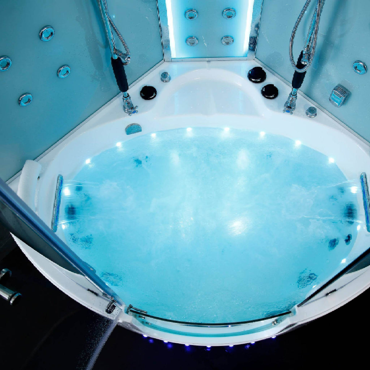 Maya Bath Platinum Comfort Steam Shower With Whirlpool Bathtub