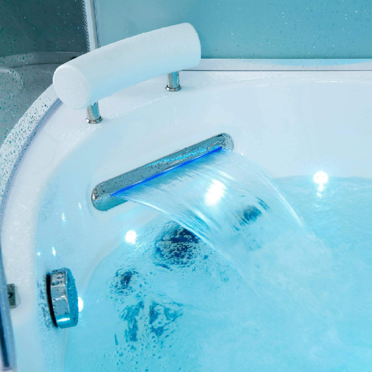 Maya Bath Platinum Comfort Steam Shower With Whirlpool Bathtub