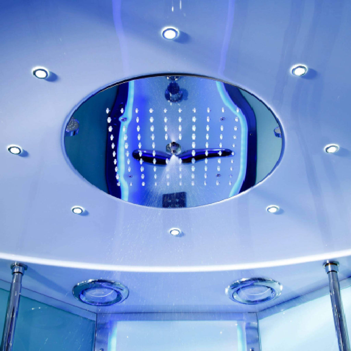 Maya Bath Platinum Comfort Steam Shower With Whirlpool Bathtub