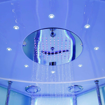 Maya Bath Platinum Comfort Steam Shower With Whirlpool Bathtub