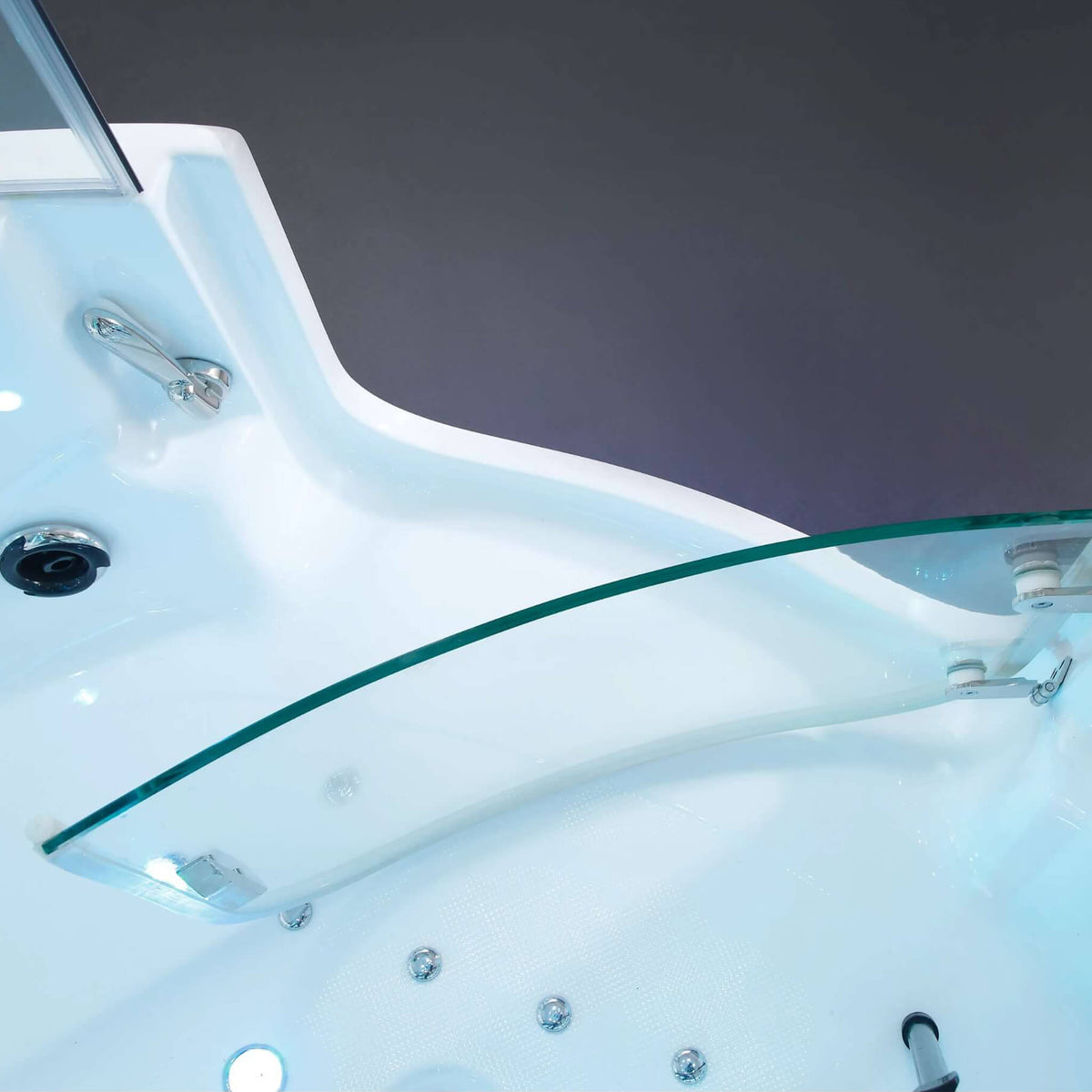 Maya Bath Platinum Comfort Steam Shower With Whirlpool Bathtub