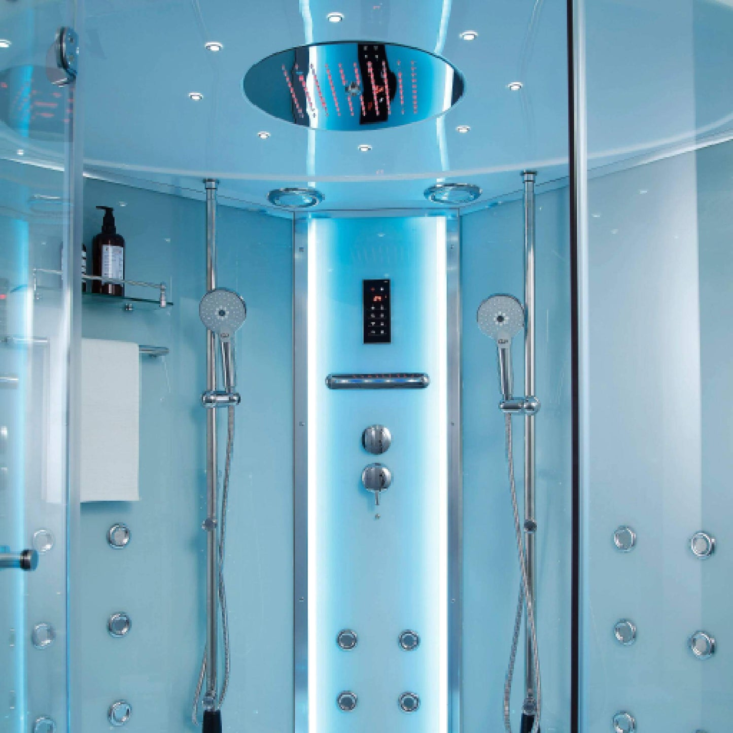 Maya Bath Platinum Comfort Steam Shower With Whirlpool Bathtub