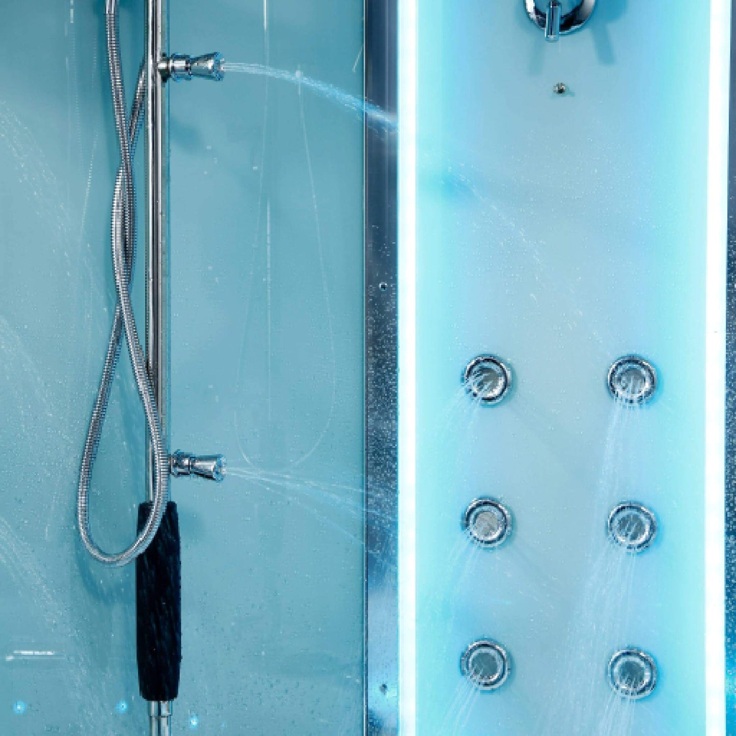 Maya Bath Platinum Comfort Steam Shower With Whirlpool Bathtub