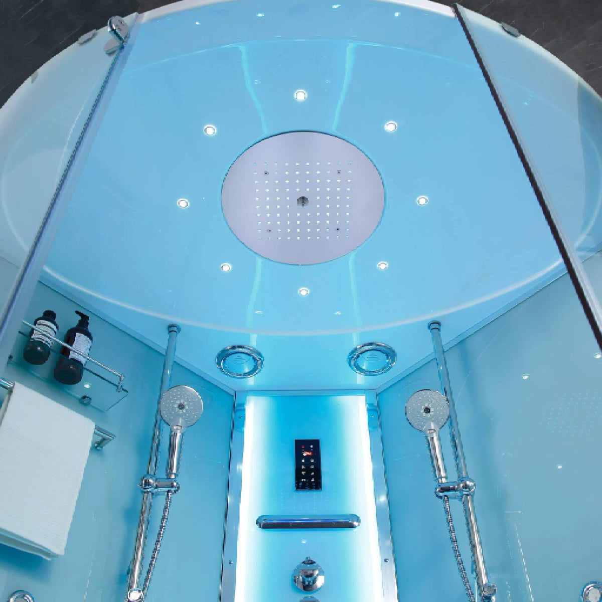 Maya Bath Platinum Comfort Steam Shower With Whirlpool Bathtub
