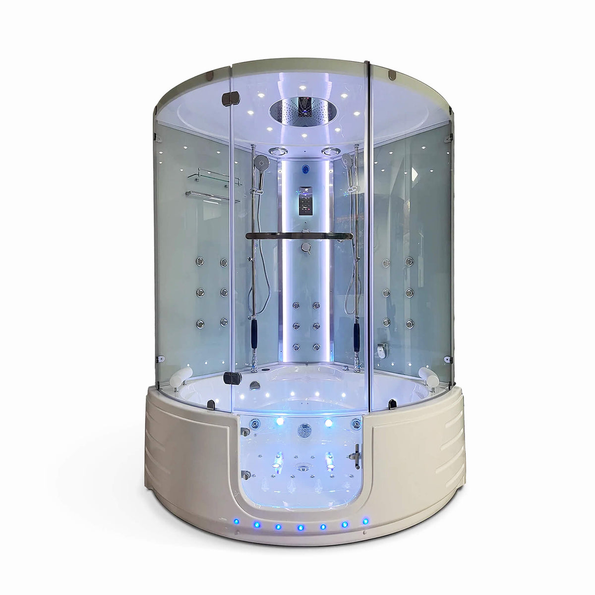 Maya Bath Platinum Comfort Steam Shower With Whirlpool Bathtub