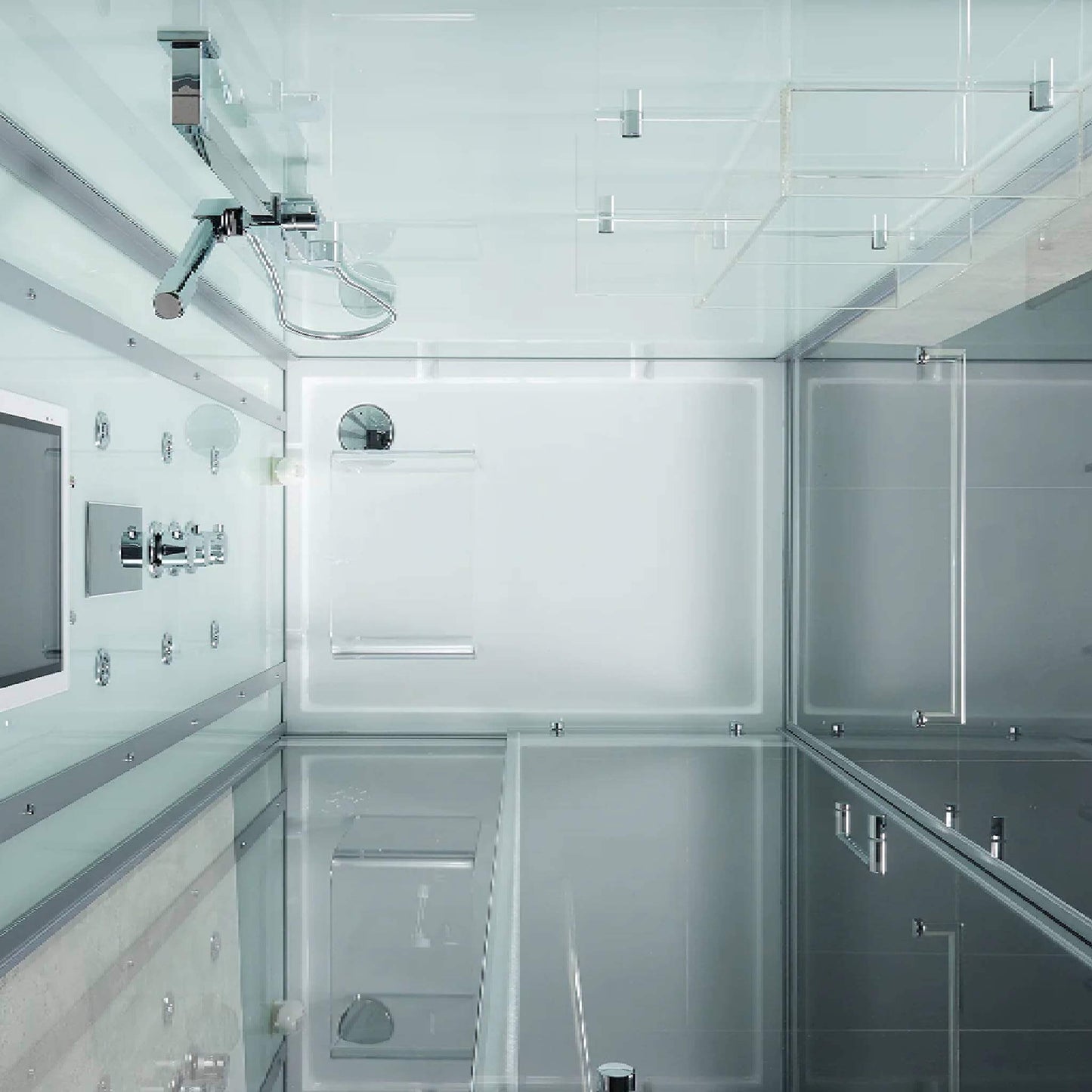 Maya Bath Platinum Lucca Steam Shower With LCD Touchscreen Controls