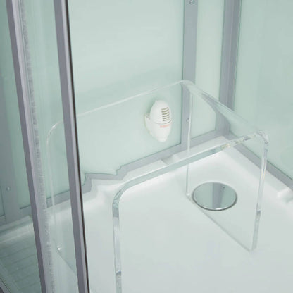 Maya Bath Platinum Lucca Steam Shower With LCD Touchscreen Controls