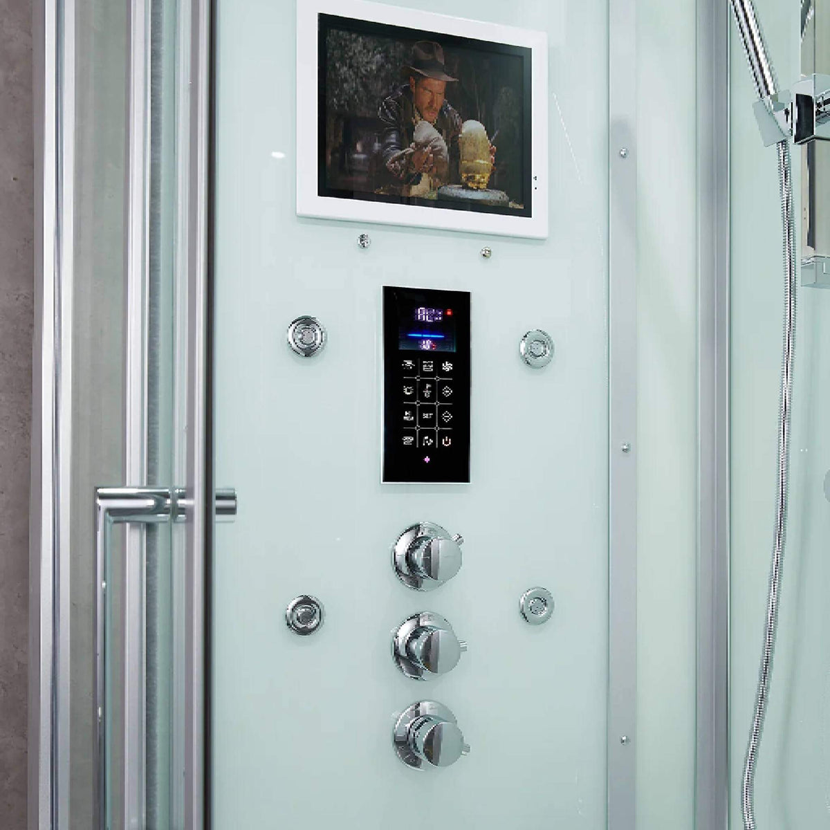 Maya Bath Platinum Lucca Steam Shower With LCD Touchscreen Controls