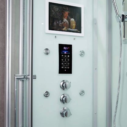 Maya Bath Platinum Lucca Steam Shower With LCD Touchscreen Controls
