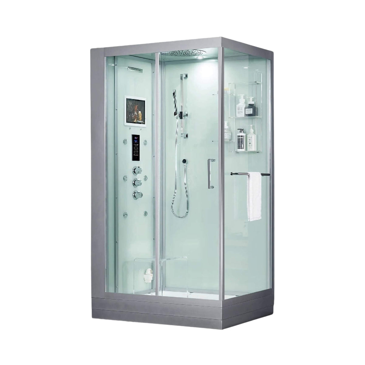 Maya Bath Platinum Lucca Steam Shower With LCD Touchscreen Controls